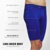 imageadidas Mens Performance 3Pack Long Boxer Brief Underwear Boxer Briefs  3Pack Long Mens Underwear PackTeam Royal BlueGreyLegend Ink BlueMicrofiber