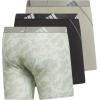 imageadidas Mens Performance Athletic Mesh Boxer Brief Underwear 3Pack Moisture Wicking Sport ComfortDigi Camo Silver Pebblesemi Green SparkSilver Pebble GreySemi Green Spark