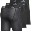 imageadidas Mens Performance Athletic Mesh Boxer Brief Underwear 3Pack Moisture Wicking Sport ComfortDrift OnixblackBlackBlack