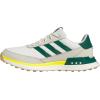 imageadidas Mens S2G Spikeless 24 Golf ShoesOff WhiteCollegiate GreenWonder Alumina