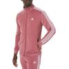 imageadidas Mens Size Basic 3Stripes Tricot Track SuitPreloved Crimson