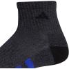 imageadidas Mens Socks Athletic Cushioned Quarter 3Pack Compression MoistureWicking Comfortable DurableBlackOnix GreyBetter Scarlet