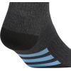 imageadidas Mens Socks Athletic Cushioned Quarter 3Pack Compression MoistureWicking Comfortable DurableBlackOnix GreySemi Blue Burst