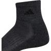 imageadidas Mens Socks Athletic Cushioned Quarter 3Pack Compression MoistureWicking Comfortable DurableBlackOnix GreySonic Ink Blue
