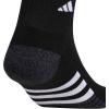 imageadidas Mens Socks Athletic Cushioned Quarter 3Pack Compression MoistureWicking Comfortable DurableBlackOnix GreyWhite