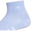 imageadidas Mens Socks Athletic Cushioned Quarter 3Pack Compression MoistureWicking Comfortable DurableBlue DawnWhiteSilver Green