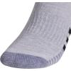 imageadidas Mens Socks Athletic Cushioned Quarter 3Pack Compression MoistureWicking Comfortable DurableCool Light HeatherGreyBlack