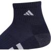 imageadidas Mens Socks Athletic Cushioned Quarter 3Pack Compression MoistureWicking Comfortable DurableLegend Ink BlueWhiteGrey
