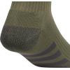 imageadidas Mens Socks Athletic Cushioned Quarter 3Pack Compression MoistureWicking Comfortable DurableOlive Strata GreenWhiteOnix Grey