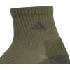 imageadidas Mens Socks Athletic Cushioned Quarter 3Pack Compression MoistureWicking Comfortable DurableOlive Strata GreenWhiteOnix Grey