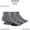 imageadidas Mens Socks Athletic Cushioned Quarter 3Pack Compression MoistureWicking Comfortable DurableOnix GreyLight Onix GreyLegend Ink Blue