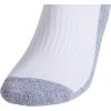 imageadidas Mens Socks Athletic Cushioned Quarter 3Pack Compression MoistureWicking Comfortable DurableWhiteGreyOrbit Indigo Blue