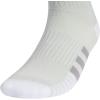 imageadidas Mens Socks Athletic Cushioned Quarter 3Pack Compression MoistureWicking Comfortable DurableWonder SilverBlackWonder Beige