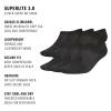 imageadidas Mens Superlite 30 Super No Show Socks 6Pair Ultra LowProfile Arch Compression for Secure FitBlackNight Grey