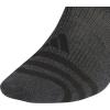imageadidas Mens Superlite 30 Super No Show Socks 6Pair Ultra LowProfile Arch Compression for Secure FitOnix GreyBlack