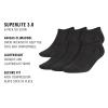 imageadidas Mens Superlite No Show Socks with Arch Compression Athletic Durable Lightweight Breathable 6PackBlackNight Grey30