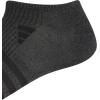 imageadidas Mens Superlite No Show Socks with Arch Compression Athletic Durable Lightweight Breathable 6PackOnix GreyBlack