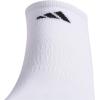 imageadidas Mens Superlite No Show Socks with Arch Compression Athletic Durable Lightweight Breathable 6PackWhiteBlack20