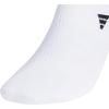 imageadidas Mens Superlite No Show Socks with Arch Compression Athletic Durable Lightweight Breathable 6PackWhiteBlack30