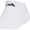 imageadidas Mens Superlite No Show Socks with Arch Compression Athletic Durable Lightweight Breathable 6PackWhiteBlackOnix Grey