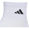 imageadidas Mens Superlite Quarter Socks 6Pack Durable Lightweight Athletic Breathable with Compression Arch SupportWhiteBlack