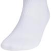 imageadidas Mens Superlite Quarter Socks 6Pack Durable Lightweight Athletic Breathable with Compression Arch SupportWhiteBlack