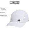 imageadidas Mens Superlite Trainer 3 Performance Relaxed Fit Adjustable Running and Training HatWhiteBlack ReflectiveSilver Reflective