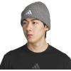 imageadidas Mens Team Issue Beanie Standard Fit Cuffed Acrylic Knit HatCap for WinterHeather GreyWhite20