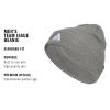 imageadidas Mens Team Issue Beanie Standard Fit Cuffed Acrylic Knit HatCap for WinterHeather GreyWhite20