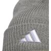 imageadidas Mens Team Issue Beanie Standard Fit Cuffed Acrylic Knit HatCap for WinterHeather GreyWhite20