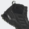 imageadidas Mens Terrex AX4 Mid GoreTex Hiking ShoeCore BlackCarbonGrey Four