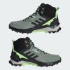 imageadidas Mens Terrex AX4 Mid GoreTex Hiking ShoeSilver GreenBlackCrystal Jade