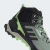 imageadidas Mens Terrex AX4 Mid GoreTex Hiking ShoeSilver GreenBlackCrystal Jade