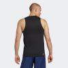 imageadidas Mens Training Essentials Feel Ready Logo Sleeveless TShirtBlackWhite