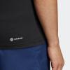 imageadidas Mens Training Essentials Feel Ready Logo Sleeveless TShirtBlackWhite