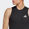 imageadidas Mens Training Essentials Feel Ready Logo Sleeveless TShirtBlackWhite
