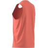 imageadidas Mens Training Essentials Feel Ready Logo Sleeveless TShirtCoral FusionBlack