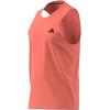 imageadidas Mens Training Essentials Feel Ready Logo Sleeveless TShirtCoral FusionBlack