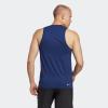 imageadidas Mens Training Essentials Feel Ready Logo Sleeveless TShirtDark BlueWhite
