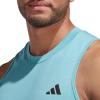 imageadidas Mens Training Essentials Feel Ready Logo Sleeveless TShirtPreloved BlueBlack