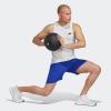 imageadidas Mens Training Essentials Feel Ready Logo Sleeveless TShirtWhiteBlack