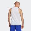 imageadidas Mens Training Essentials Feel Ready Logo Sleeveless TShirtWhiteBlack