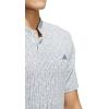imageadidas Mens Ultimate365 Printed Golf Polo ShirtCrystal JadePreloved Ink