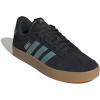 imageadidas Mens Vl Court 30 SneakerBlackPowder TealSilver Metallic