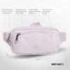 imageadidas Must Have 20 Belt Bag Crossbody Waist Pack with Adjustable Strap for Festivals and TravelIce LavenderSilver Metallic