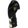 imageadidas Speed 500 Pro Boxing Gloves  Genuine Leather Training Gloves for Men ampamp Women LaceUp Heavy Bag ampamp Kickboxing GlovesBLACKGOLDSILVER