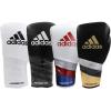 imageadidas Speed 500 Pro Boxing Gloves  Genuine Leather Training Gloves for Men ampamp Women LaceUp Heavy Bag ampamp Kickboxing GlovesBLACKGOLDSILVER