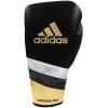 imageadidas Speed 500 Pro Boxing Gloves  Genuine Leather Training Gloves for Men ampamp Women LaceUp Heavy Bag ampamp Kickboxing GlovesBLACKGOLDSILVER