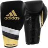 imageadidas Speed 500 Pro Boxing Gloves  Genuine Leather Training Gloves for Men ampamp Women LaceUp Heavy Bag ampamp Kickboxing GlovesBLACKGOLDSILVER