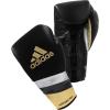 imageadidas Speed 500 Pro Boxing Gloves  Genuine Leather Training Gloves for Men ampamp Women LaceUp Heavy Bag ampamp Kickboxing GlovesBLACKGOLDSILVER